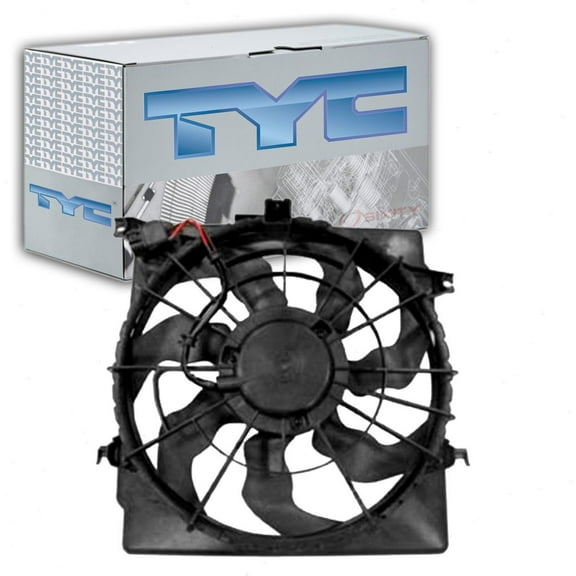 TYC Dual Radiator & Condenser Fan Assembly compatible with Hyundai Sonata 2.0L L4 2011-2013
