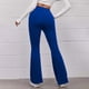 thumbnail image 5 of Pantalones Acampanados de Yoga Deportivos de Color Sólido Con Cintura Elástica Y Cintura Alta Para Mujer Odeerbi ODB-6, 5 of 9