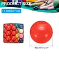 thumbnail image 2 of Uxcell Billiards Balls Set, 2-1/16" Regulation Size 22 Professional Billiard Balls Including Cue Ball, 2 of 6