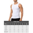 thumbnail image 7 of 2 Pack Men's Compression Shirt Slimming Body Shaper Vest Breathable Workout Tank Top Undershirts, 7 of 7