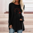 thumbnail image 2 of CEHVOM Mode T-Shirt Décontracté à Manches Longues et Col Rond pour Femmes en Liquidation, 2 of 4