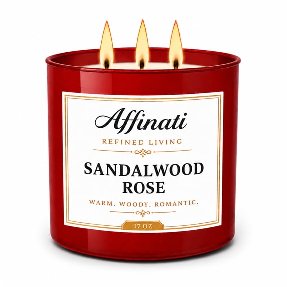 Sandalwood Rose 3-Wick Candle