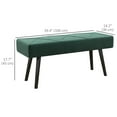 thumbnail image 3 of HOMCOM Banc de Bout de Lit 39 Pouces, Banc d'Entrée Rembourré pour Salon, 3 of 10