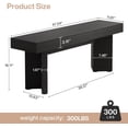 thumbnail image 7 of Tribesigns 47" Wooden Entryway Bench, Farmhouse Indoor End of Bed Bench, Long Table Benches Seat, 7 of 7