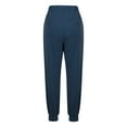thumbnail image 5 of Diufon Womens Cotton Sweatpants Solid Color Legging Pants High Waist Button Pants with Pockets, 5 of 6