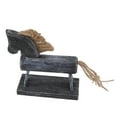 thumbnail image 4 of Wood Horse Decoration, Wood Trojan Horse Decoration Exquisite Workmanship Beautiful Appearance Retro  For Home For Hotel, 4 of 8