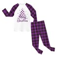 thumbnail image 7 of Cathalem Boys/Girls Christmas Pajamas Holiday Pjs Kids Santa Long Sleeve Sleepwear Purple 8-9 Years, 7 of 7