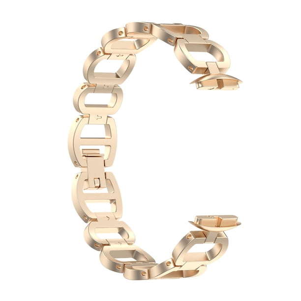 Methold Correa de reloj de acero inoxidable de moda para cualquier ocasión Correa de reloj de metal Correas de reloj Electrónica Dorado champagne