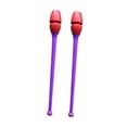 thumbnail image 2 of Mazas de entrenamiento de gimnasia rítmica de doble color de 45,5 cm de goma PVC equipo fácil cabeza roja, 2 of 8