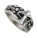 thumbnail image 5 of 1 unid retro multi-elementos anillo de dedo hongo hoja anillo de estrella decoración de dedo plata, 5 of 6