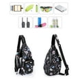 thumbnail image 6 of HAWEE Crossbody Backpack for Women Outdoor Beach Bag Rope Sling Water Resistant, Dreamy Flower, 6 of 7