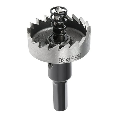 

Uxcell 36mm HSS Hole Saw Drill Bit Opener for Stainless Steel Alloy Metal