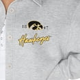 thumbnail image 3 of Women's Gameday Couture Ash Iowa Hawkeyes Foundation Full-Button Long Sleeve Overshirt, 3 of 3