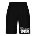 thumbnail image 3 of Puntoco Pantalones Cortos Deportivos Con Bolsillos Informales Elásticos Con Cordones Para Hombre, Pantalones Cortos Para El Hogar, Pantalones De Tres Cuartos, Negro Xxxl, 3 of 5