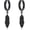 01-Feather, variant on Earrings for Women 925 Sterling Silver Black Skeleton Hand Feather Arrow Axeskull Mens Hoop Earrings Jewelry Gifts for Chrismas Birthday Daily