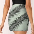 thumbnail image 5 of Palm Leaf Print Fabric Women's Shorts Non-Slip Single Pocket A-line Trouser Skirt Summer Shorts Casual Shorts for Women, 5 of 7