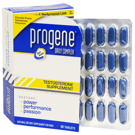 Progene® 60ct Testosterone Supplement - Doctor recommended with clinically proven testosterone precursors - Increase levels for more energy, muscle & libido - Tribulus, Tongkat Ali,