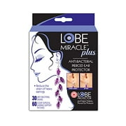 Lobe Miracle Ear Lobe Support Patches - Clear Heavy Earring Holder - Prevents Tears & Reduces Strain (60 Patches)