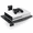 Black-1 Shelf, variant on Black 1 Shelf Floating Tempered Glass Wall Mount Shelf for AV Components
