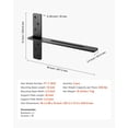 thumbnail image 3 of Heavy Duty 18 Inch Shelf Brackets, 2 Pack 457.2 mm Floating Shelf Hardware for Wall Mounting, 3 of 11