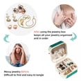 thumbnail image 4 of Christmas Tree Travel Portable Square Jewelry Display Necklace Organizer Storage Box, 4 of 6