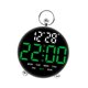 thumbnail image 4 of LED Digital alarma despertador brillo ajustable luz de fondo de retroiluminación de control de voz calendario para la oficina de guardería dormitorio Verde, 4 of 8