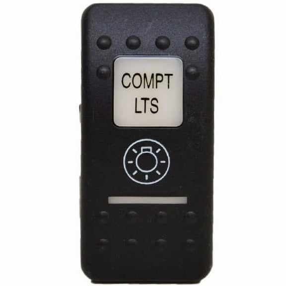 Carling Boat Rocker Switch Actuator Cover | Black Compt Lights