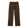 thumbnail image 5 of Womens High Waist Cargo Yoga Pants Wide Leg Stretchy Work Pants With Pockets Casual Pants For Workout, 5 of 8