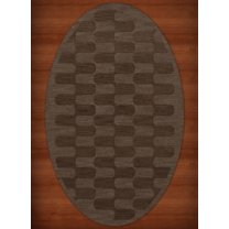 Dalyn Dover Area Rug DV9 Dv9 Mocha Grid Waves 6' x 9' Oval