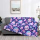 thumbnail image 2 of Fotbe colorful Skull mushroom rainbow Manta de Franela con Estampado, Manta Ultrasuave para Cama, Sofá, Auto, Hipoalergénica y Antibolitas-40"x30", 2 of 6