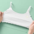 thumbnail image 5 of Loopsun 10 to 16 Years Girls Seamless Sports Soft Wireless Training Bra White, 13-14 Years, 5 of 5