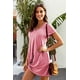 thumbnail image 3 of ABPHQTO Vestido de mujer rosa The Triblend Side Knot, 3 of 5