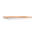 thumbnail image 3 of 14K Rose Gold 1.2mm Half Round Satin Stackable Band Size 5, 3 of 6