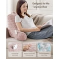 thumbnail image 2 of Almohada de lectura Blissful Diary, espuma viscoelástica triturada, rosa, 2 of 7