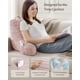 thumbnail image 2 of Almohada de lectura Blissful Diary, espuma viscoelástica triturada, rosa, 2 of 7