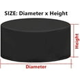 thumbnail image 2 of Patio Furniture Covers, Outdoor Couch Cover Waterproof Round 94 x 23 Inch, Outside Dining Set Cover Table and Chair Covers Heavy Duty (Round 239x58cm), 2 of 7