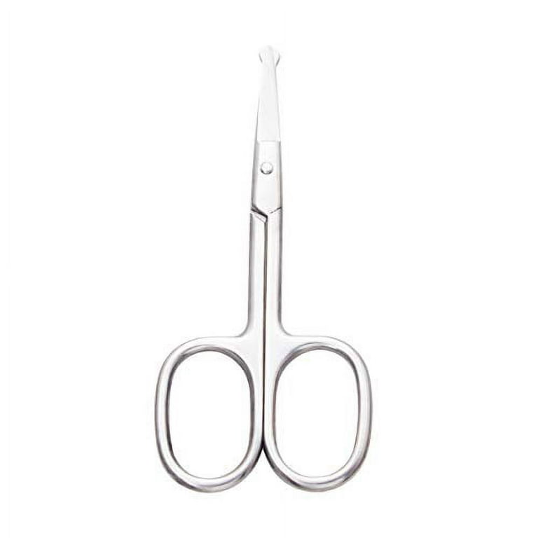 Motanar Eyebrow and Nose Hair Scissors, 3.7â€ Stainless Steel Professional  Facial Nose Hair Trimmer Scissors for Women and Lace Wigs 2 Pieces 