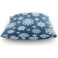 thumbnail image 4 of GZHJMY Blue Snowflakes Throw Pillow Cover 16 x 16 Inch, Soft Square Cushion Case for Couch Sofa Bedroom Car Farmhouse Home Decor Home Decor, 4 of 7