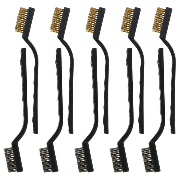 MLINS  10 Pcs Wire Brush Welding Scrubber Drill Tube Cleaner Cleaning