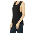 thumbnail image 4 of Yellow Rooster Women's Flowy Scoop Muscle Tank Black Small, 4 of 4
