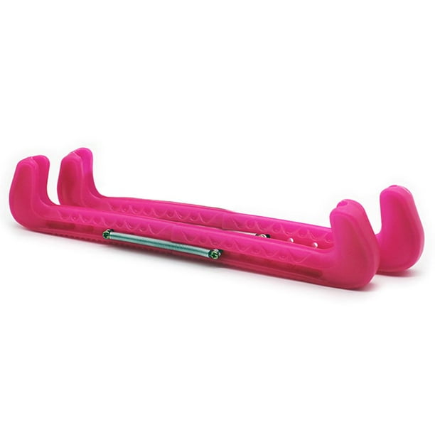 Naiovety 1 par de fundas ajustables para patines de hockey sobre hielo, a prueba de arañazos, impermeables, de plástico, portátiles, protectores para Deportes de nieve Rosa roja Naiovety HW0886-08