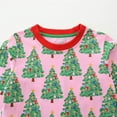 thumbnail image 6 of NIEWTR Little Girls Toddler Girls Long Sleeve Easter Cotton Casual Christmas Tree Print Appliques Shirt Dresses for Fall Winter(4Y,A02-Pink), 6 of 6