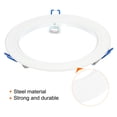 thumbnail image 4 of Uxcell 5" Inner Dia Lighting Fixture for Recessed Can Downlights Light Trim Ring Aluminum White, 4 of 6