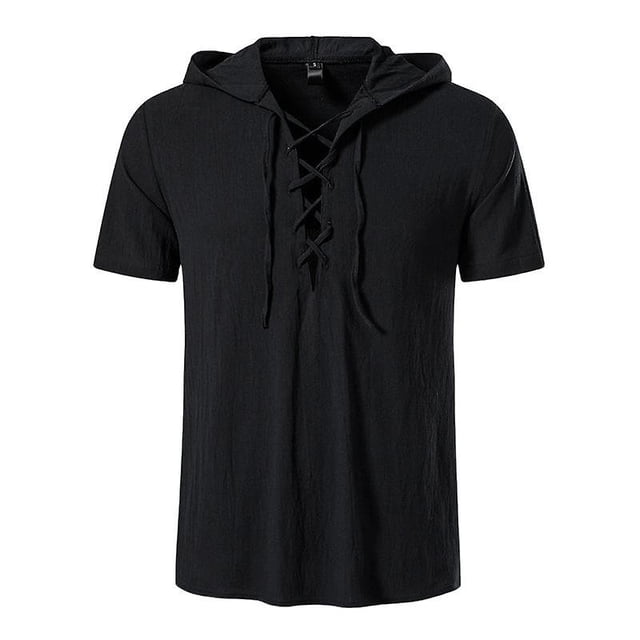 Camisa holgada de lino para hombre