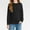 Black, variant on lkfuzj Girls Shirts for 5-14 Years Long Sleeve Crewneck Pullover Tops Solid Color Loose Fit Sweatshirts Fashion Casual Tunic Blouses for Kids 5-14 Years - Black