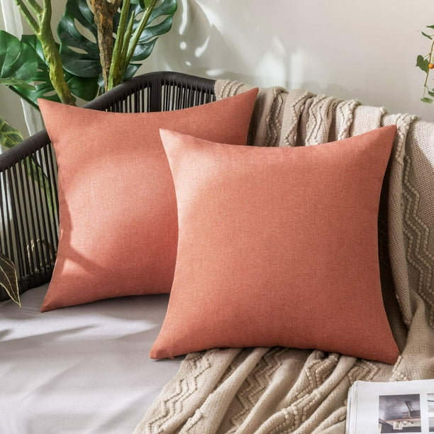 Fundas de Almohada Decorativas Impermeables MIULEE 66x66 cm Paquete de 2