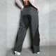 thumbnail image 3 of Gibobby Pantalones tipo cargo para mujer petite casual Pantalones Cargo Mujer Ropa Holgada De Ajuste Relajado Pantalones Demin Negros Cremallera De Cintura Alta(Gris oscuro,X-CH), 3 of 5