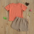 thumbnail image 3 of Baby Boy Summer Clothes Here Comes The Sun T-Shirts Tops Elastic Waist Shorts Set 2Pcs Toddler Casual Outfits, 3 of 7