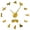 Gold,27inch, variant on Irish Setter DIY Giant Wall Clock Frameless Wall Art Clock Red Setter Decorative Big Wall Watch Pet Store Decor(Gold,27inch)