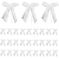 thumbnail image 2 of 100 Lazos de Coche para Boda con Corazones Hechos a Mano de Tul y Cinta de Raso Fáciles de Atar en el Coche, 2 of 8
